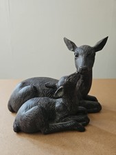 Fawn and Doe Kissing Figurine