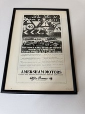Framed Original 1987 Alfa Romeo Sprint 33 75 Magazine Advert Man Cave Wall Art