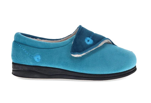 736 ladies wide fit slippers - 736.,