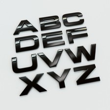 GLOSS Black SINGLE 3D Letter