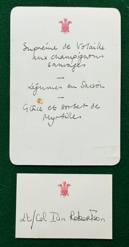 Antique royal menu highgrove - antique,