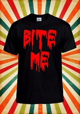 Bite Me Vampire Blood Cool Funny Men Women Unisex Baseball T Shirt Top 3003