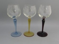 A Set of Three Coloured Stem &
