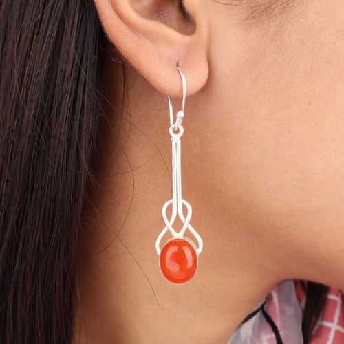 Natural carnelian gemstone 925 - natural,
