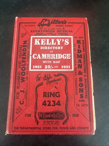 Kelly directory cambridge - kelly's,