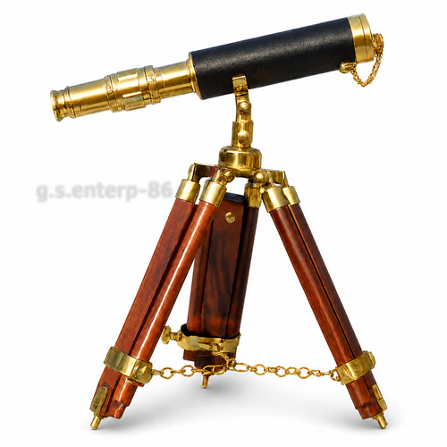 Brass telescope with - ,