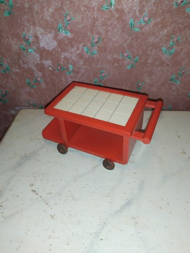 Vintage tea trolley serving - vintage,