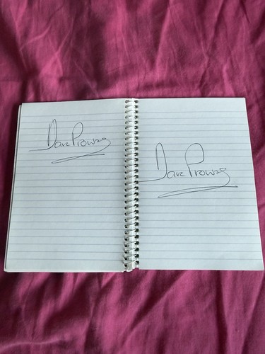 Autograph book dave - ,