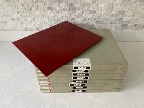 Japanese red lacquered - , wooden
