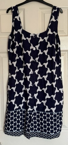 Next size linen mix navy - 12,