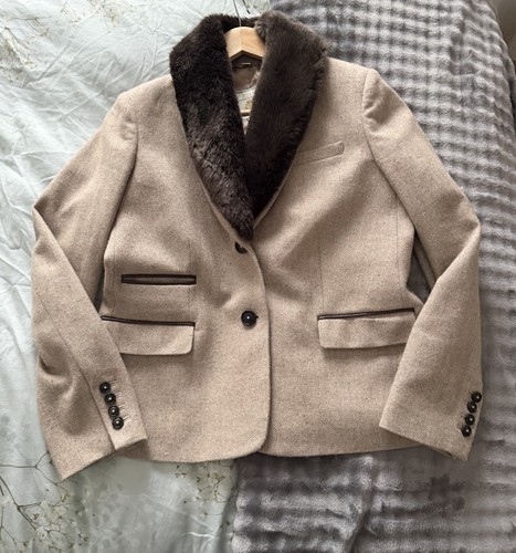Joules tweed jacket - tweed, detachable