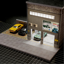 Diorama 1/64 Diecast Garage