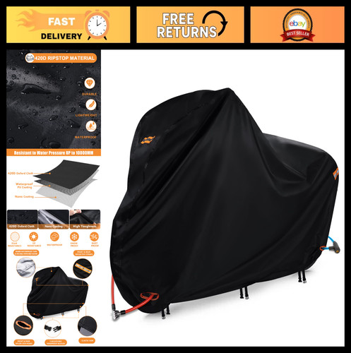 Waterproof bike cover with - waterproof,