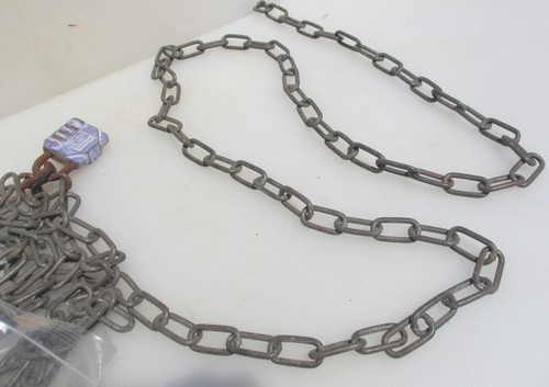 Large vintage iron chain - vintage,