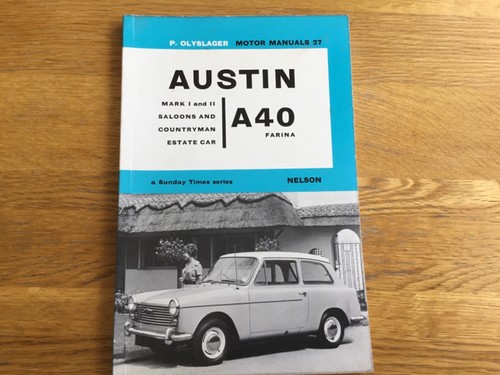 Austin a40 farina motor manual - austin,