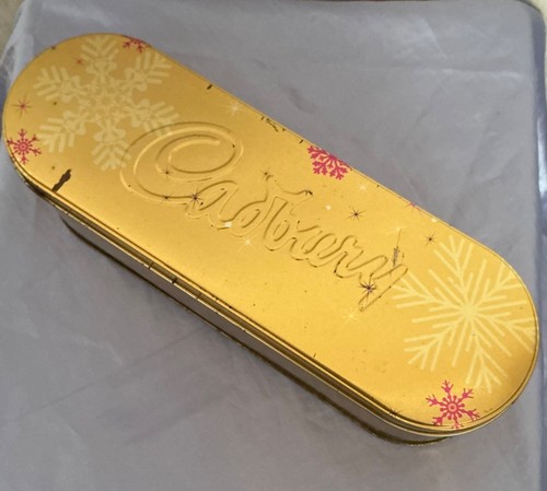 Empty gold hinged - gold, cadbury