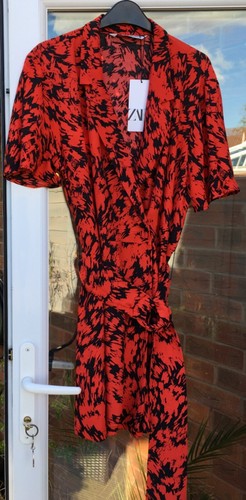 Bnwt zara red black playsuit - bnwt, &