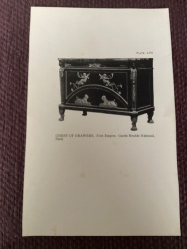 Antique 1913 print chest of - antique, print,