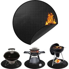 Fireproof BBQ Fire Pit Mat Heat Resistant Mat Deck Patio Floor Protector Outdoor