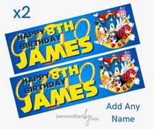 2x Personalised Sonic The