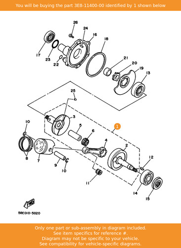 Yamaha crankshaft assy - yamaha,