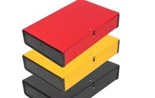 3 X Foolscap Lock Spring Box Files 70mm Document A4 Paper Storage Folder