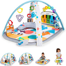 Baby Einstein 4-in-1 Kickin Tunes Piano Play Gym Activity Mat Lights Music