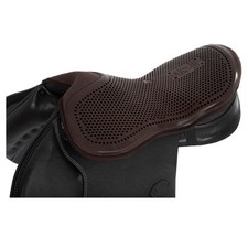 ACAVALLO Classic Jump Gel Out 10mm Brown Seat Saver, Large (AC520-07-LG)