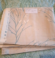 Laura Ashley curtain fabric Duck Egg Blue/Linen Colour new