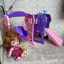 Little Tikes Doll - Slide - Swing - Interactive Toy Accessories - Rare