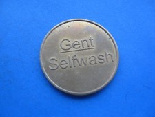(36C6) GENT SELF WASH CAR WASH  GOLD COLOUR TOKEN COIN 