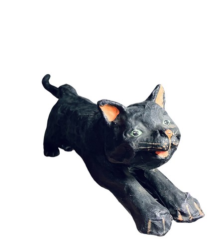 Outsider art cat paper - cat,