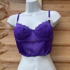 Primark dark purple corset bra