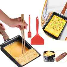 Japanese Rectangular Grill Frying Pan Nonstick Tamagoyaki Egg Roll Omelette UK