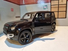 Land Rover Defender 110 NEW 2022 Black 1:24 Scale Burago Diecast Model