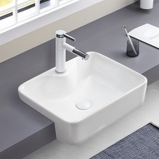 Semi Recessed Bathroom Wash