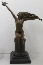 Art Deco Lady Bronze & Marble
