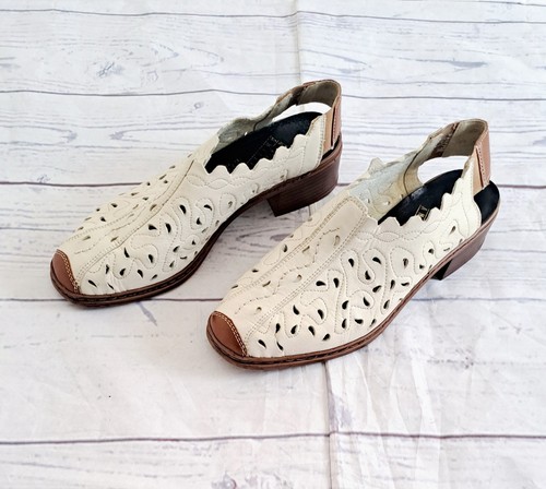 Rieker leather slingback - rieker,