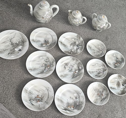 Vintage japanese kutani style - kutani,