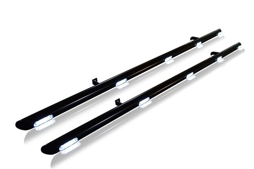 Black side bars - black, +