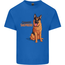 A German Shepherd Dog Illustration Mens Light Cotton T-Shirt
