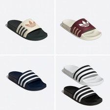 Adidas Adilette Slides Premium Iconic 3-Stripes Pool Beach Comfort Sandals