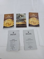 Rolex Brochures & Price Lists 1985 1986 1993 Models 6263 6265 Etc