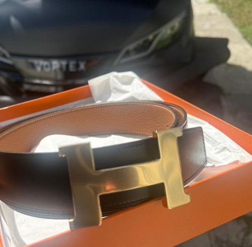 Bnib hermes men belt - h, 38mm