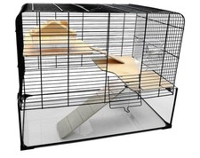 Hamster Cage 2 Tiers Glass
