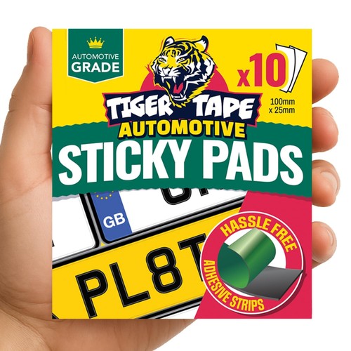 Tiger tape number plate - number,