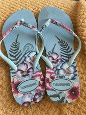 Havaianas tropical coloured Flip-Flops UK Size 8/9 (Eur: 41/42)Good Condition