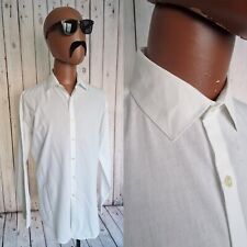Van Heusen Studio Shirt White Stretch Cotton Mix -16.5"/Large-  Smart CP77