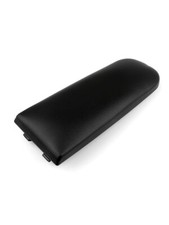 Black leather armrest centre - leather,