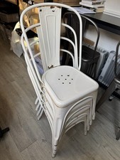 4 Original Not Reproduction Metal TOLIX 1950s Chair